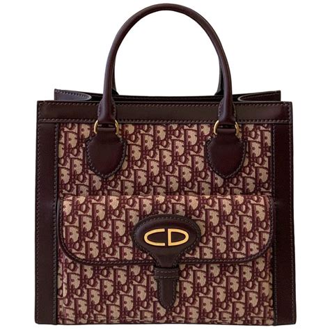 dior tote burgundy|Dior carryall tote.